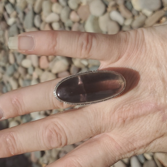 New Oversized Fluorite 925 Silver Ring. - Picture 5 of 12